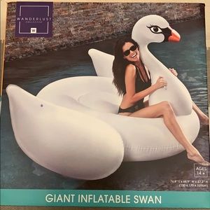 Giant inflatable swan